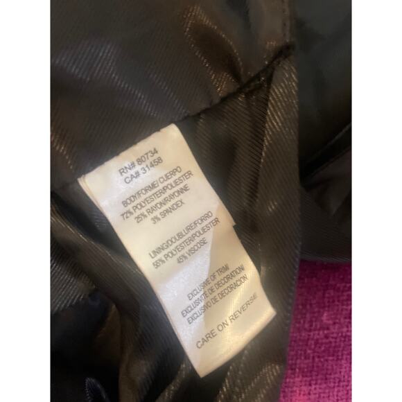 Vintage Y2K TO THE MAX Tuxedo Halter Crop Top Vest Backless Black Size Large L - Picture 7 of 7